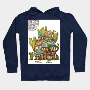 Whimsical Houses Abstract Hoodie